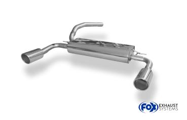 Endschalldämpfer Ausgang rechts/links - 1x100 Typ 16 rechts/links passend für: Ford Focus III (Bj. ab 2011) Tunier Ecoboost 1,5l 1,6l